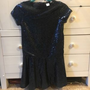 Kids navy sequin dress